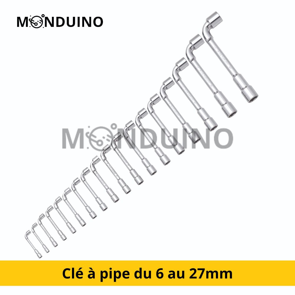 Open pipe wrench - Chrome Steel 6/8/9/10/11/12/13/14/15/16/17/18/19/21mm