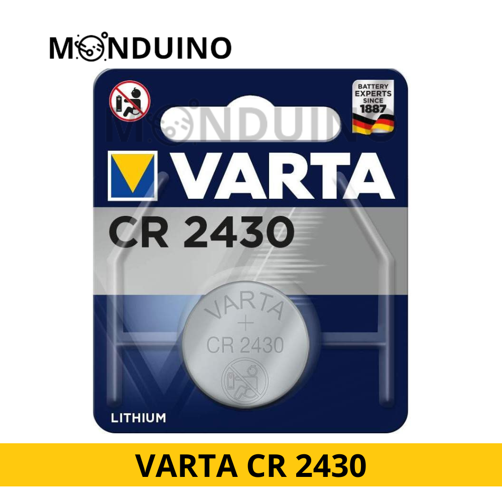 PILE CR2430 LITHIUM 3V 300MAH BL1 VARTA pile bouton