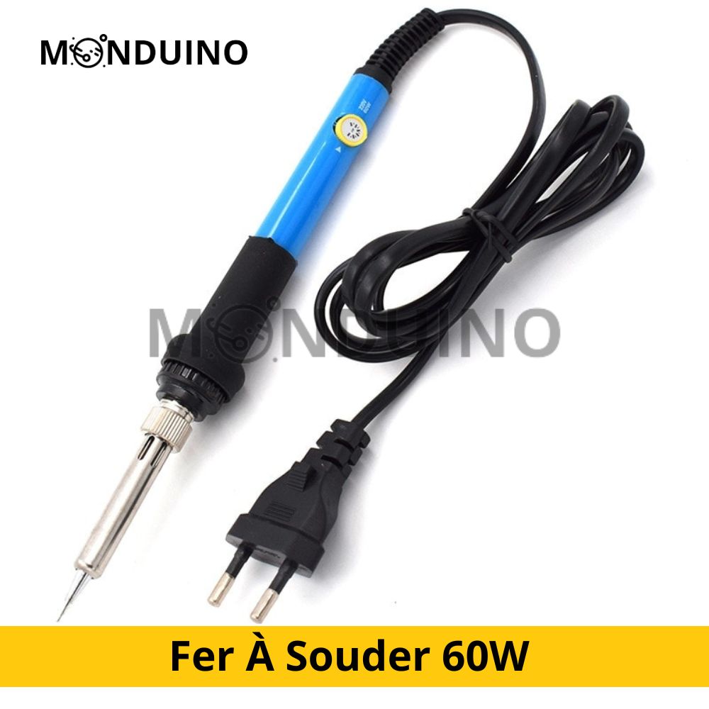 Fer À Souder 60W Prise Française Chauffe 450°C Pour Soudure Température Réglable