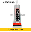 Colle adhésive B7000 15ml - Fixation durable pour écrans, vitres et châssis
