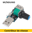 DC 4~12V 5W USB Speed ​​Controller Voltage Regulator