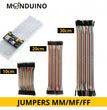 Câble Jumper Dupont 10 20 30 cm 40pcs fils mâle femelle et Breadboard 400 830