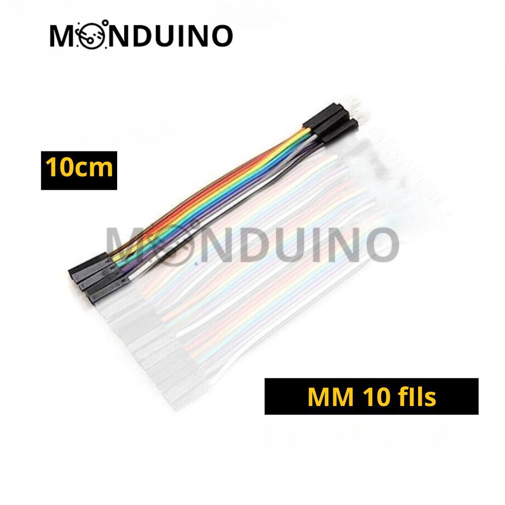 Câble Jumper Dupont 10 20 30 cm 40pcs fils mâle femelle et Breadboard 400 830