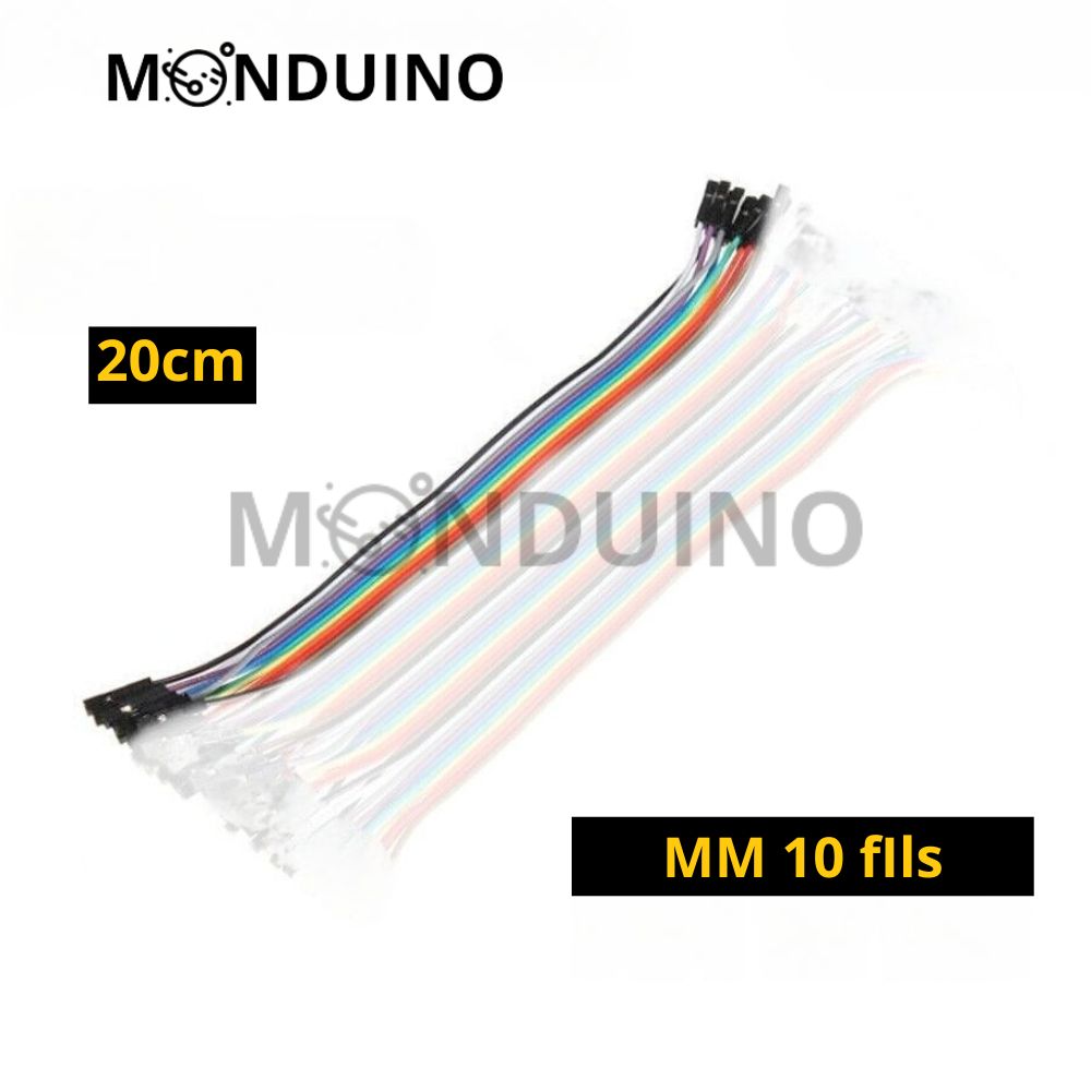 Câble Jumper Dupont 10 20 30 cm 40pcs fils mâle femelle et Breadboard 400 830
