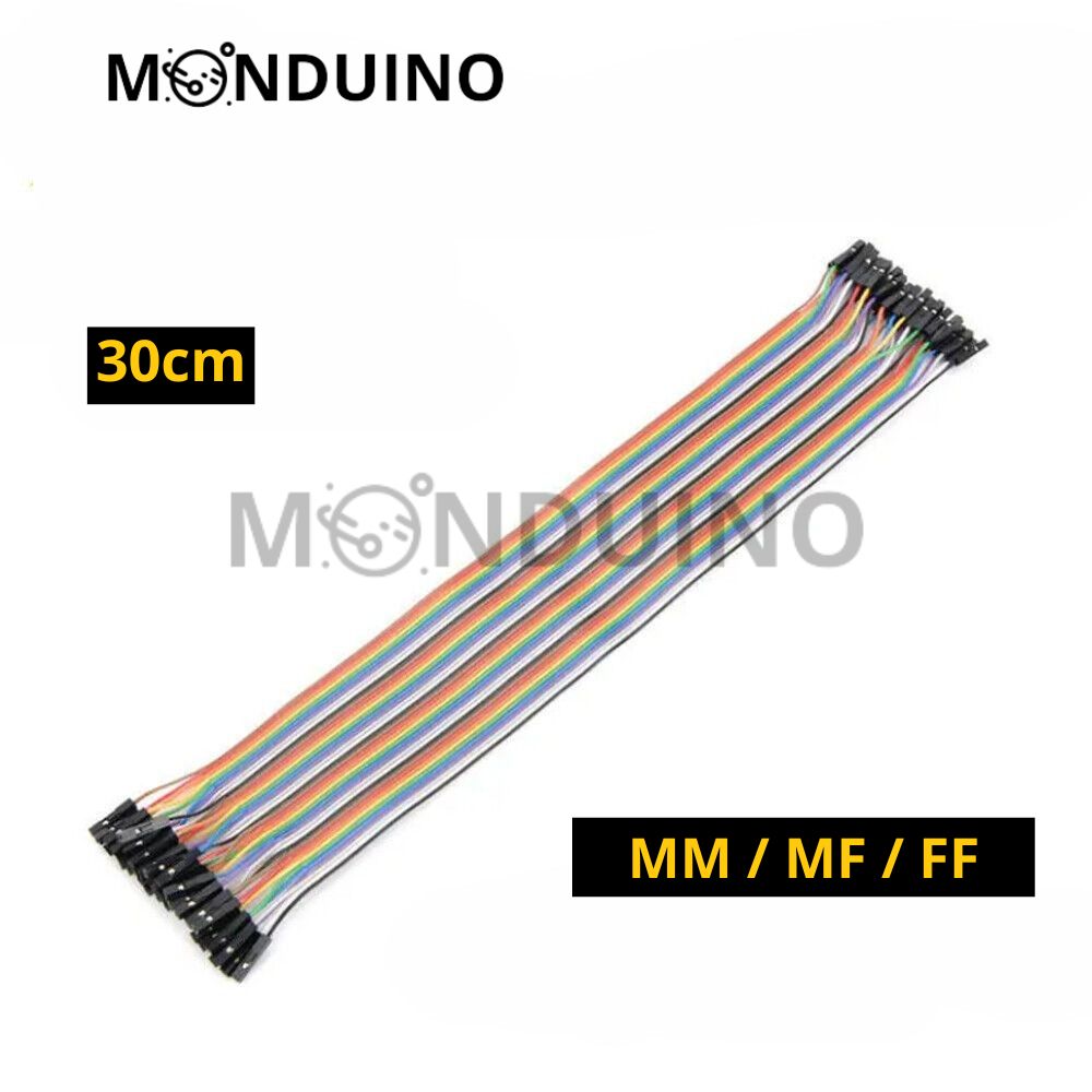 Câble Jumper Dupont 10 20 30 cm 40pcs fils mâle femelle et Breadboard 400 830