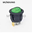 KCD1 Interrupteur à bascule rond 23 mm - 230V 12V 6A - 3 pins ON-OFF voyant LED