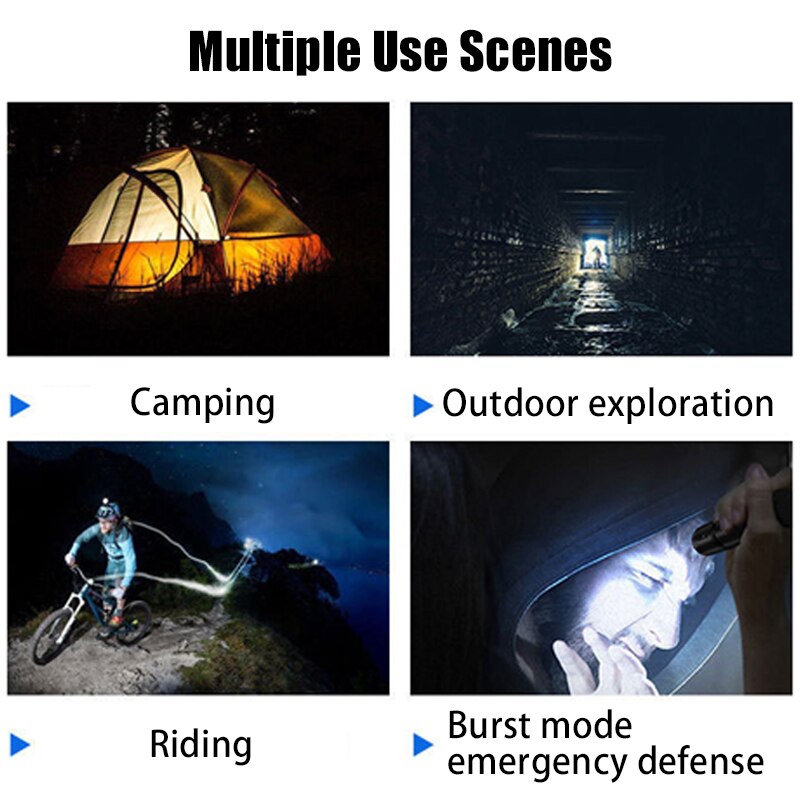 Mini Torch LED 3 Modes Rechargeable USB Puissante