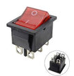 KCD4 Interrupteur à bascule 31x25mm 230V 16A - 4 et 6 pins à voyant encastrable
