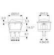 10 Interrupteurs à 3 Pin 3 broches, SPDT ON-OFF