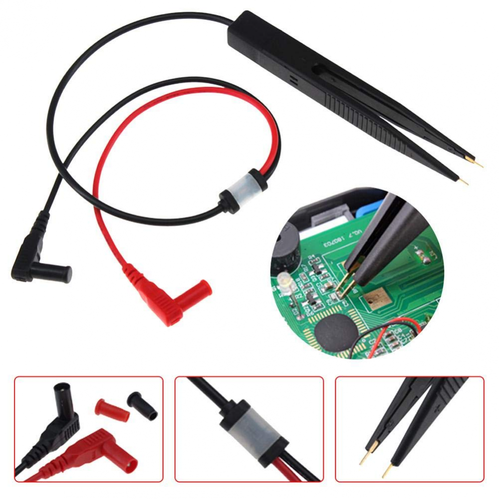 Câble de sonde avec pince SMD SMT pour tests de capacité, tension et ampérage