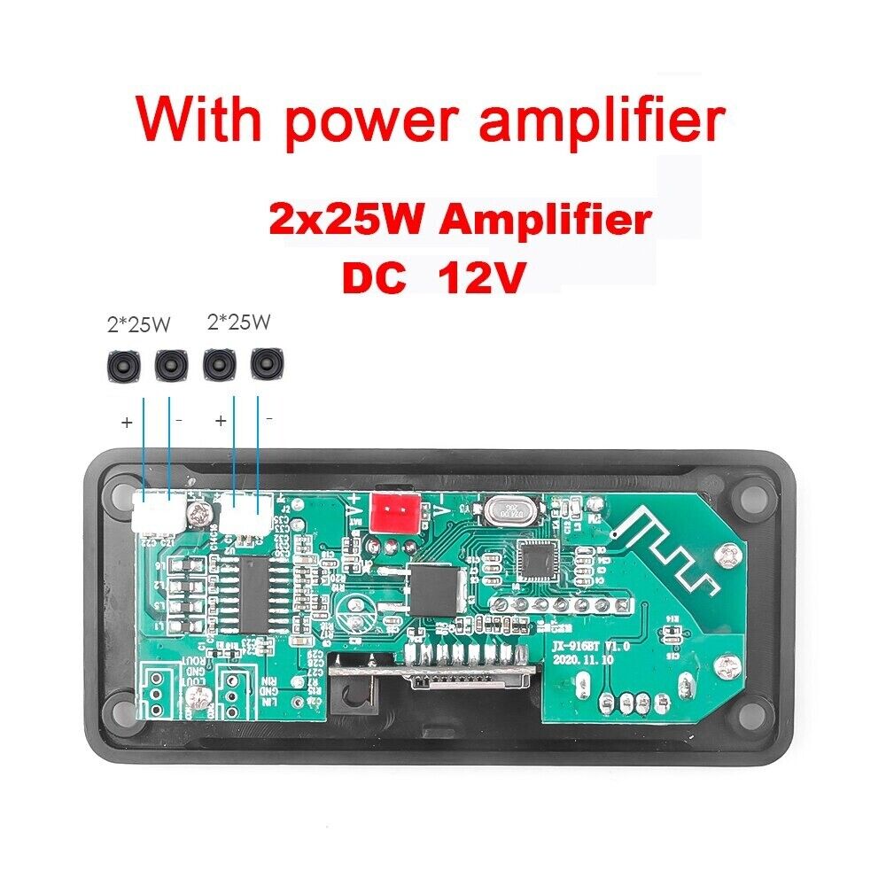 Module de décodage MP3 avec haut-parleur Bluetooth 5.0 et radio FM pour voiture et bureau