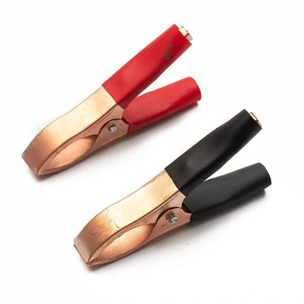 Pince 20 X 70mm Alligator noir et rouge Crocodile Voiture Batterie Isolé Pince Colliers 30A