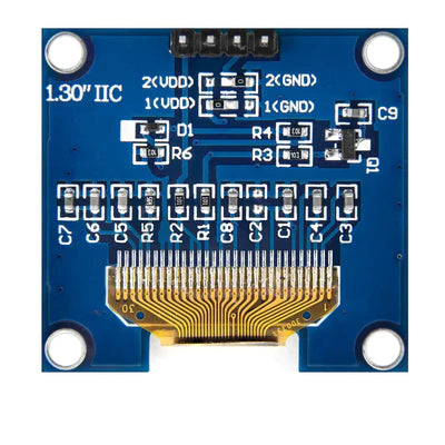 1,3 pouce OLED I2C 128 x 64 pixels module d’affichage compatible avec Arduino et Raspberry Pi