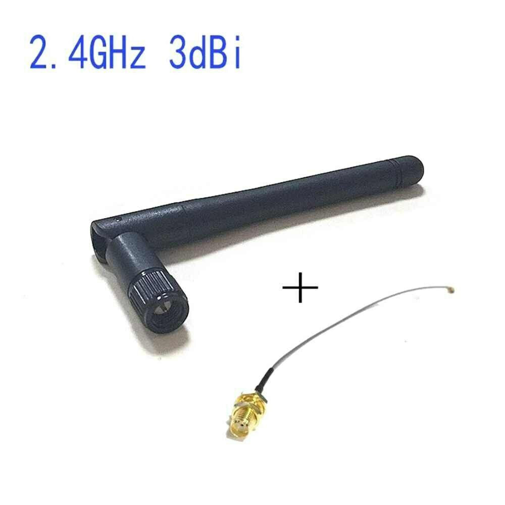 Antenne WiFi/Bluetooth 2.4 GHz - 3dbi Antenne & 15 cm IPEX (Plug) RF