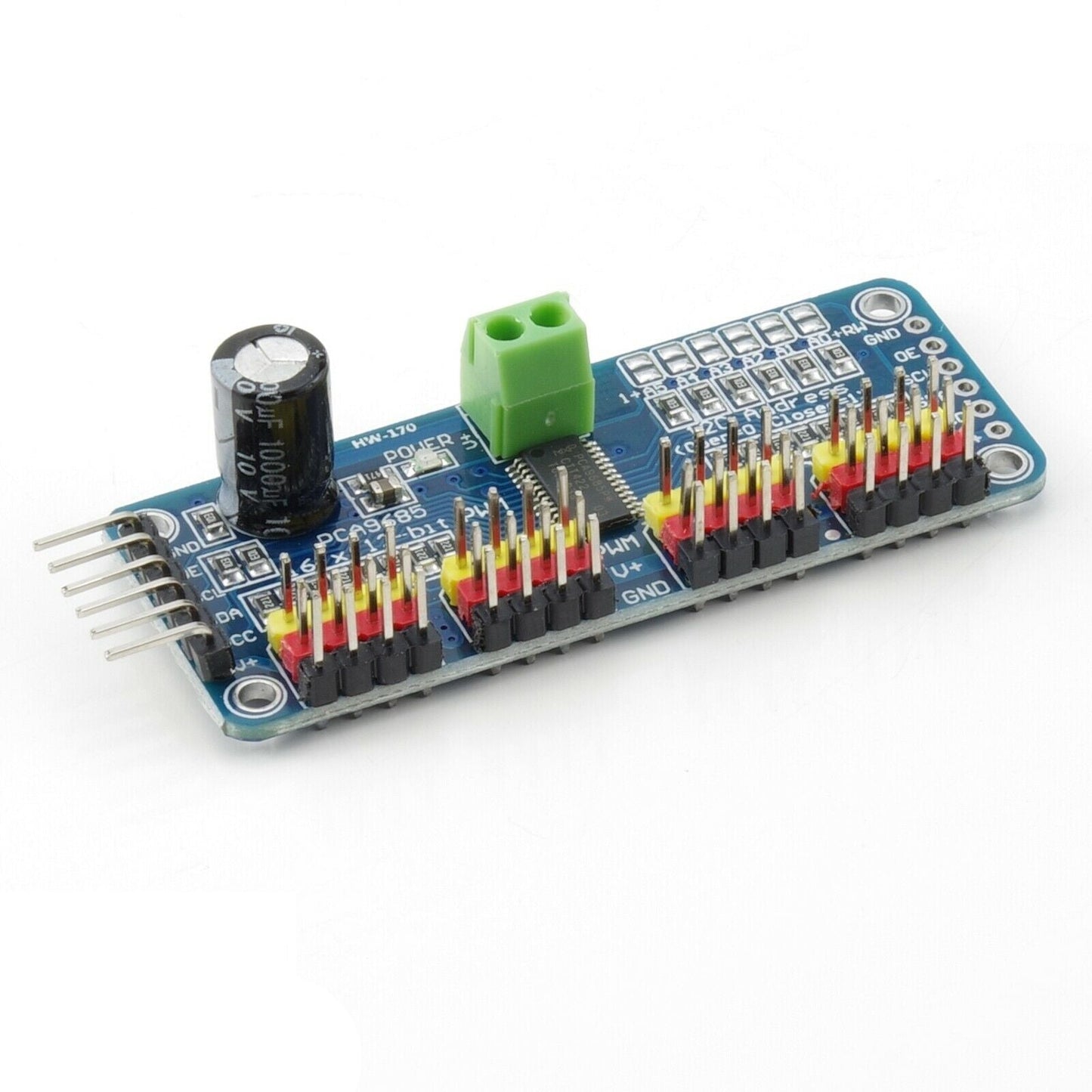 Interface IIC - PCA9685 de Pilote PWM & PCA9685 16-Kanal Servomotortreiber Modul