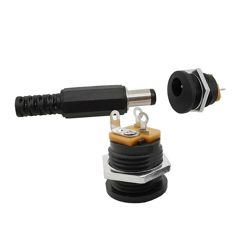 10 pièces (5 paires) DC-022 2,1x5,5 mm 12V 3A fiches mâles et femelle connecteur