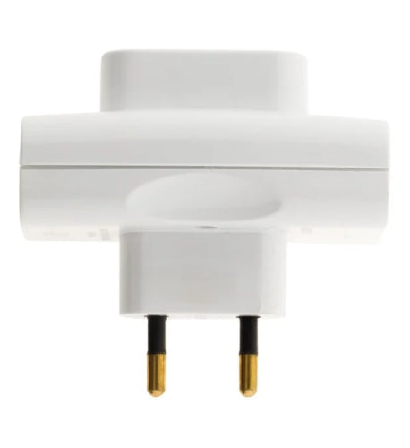 Side triplite power strip 3X6A white