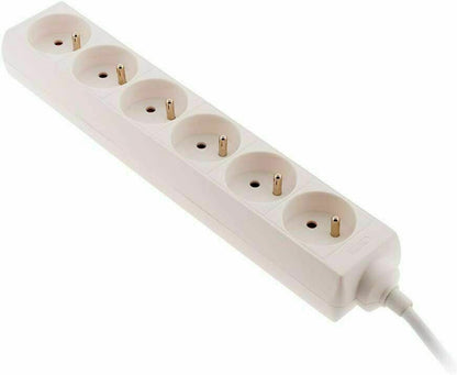 Power Strip, Sockets with Switch-Cable 1 M, Block 3 sockets 16A 2P+E 