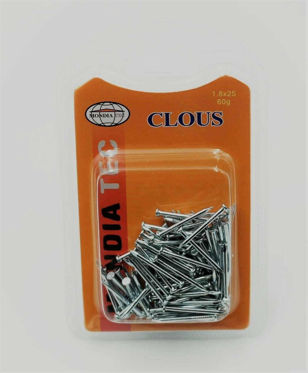 Galvanized steel flat head nails 1.8x25 - 60g