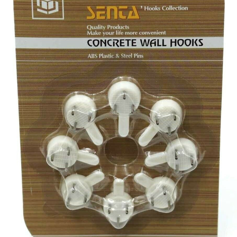 Set of 8 concrete hooks short tip 11 mm pictures and frames LE CROCHET FRANCAIS