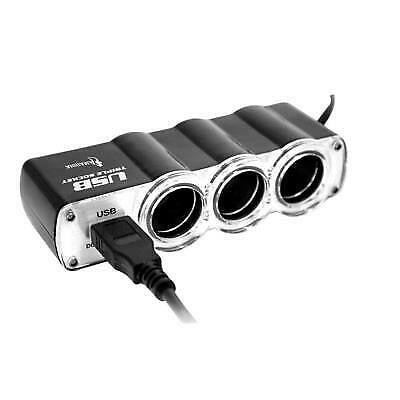 Multi-socket cigar lighter Splitter Doubler 3x Sockets + USB Cigar lighter Voit 