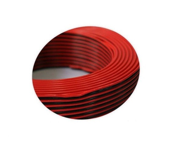 Audio cable for speaker red and black 2x0.75 mm² 100M reel 