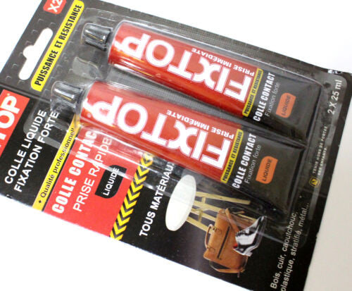 Strong Liquid Contact Glue Quick Setting 2 x 25 ml All Materials Pro Quality