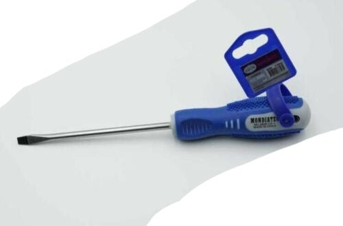 Tournevis plat en acier chromé de 6 mm